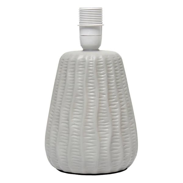 Simple Designs 11in. Modern Ceramic Texture Table Lamp