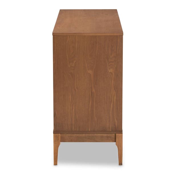 Baxton Studio Ramiel Modern Ash Walnut Wood 6-Drawer Dresser