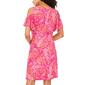 Petite MSK Cold Shoulder Paisley Swing Shift Dress - image 4