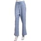 Womens Per Se Drawstring Waist Wide Leg Four Pocket Stripe Pants - image 1