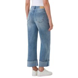 Womens Seven7 Baggy Cuffed Wide Leg Jeans