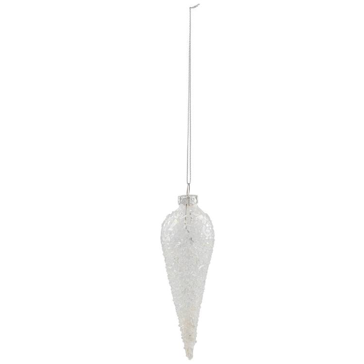 Northlight Seasonal Clear Glass Winter Icicle Ornament
