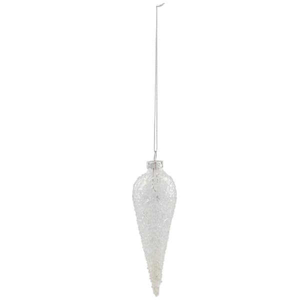 Northlight Seasonal Clear Glass Winter Icicle Ornament