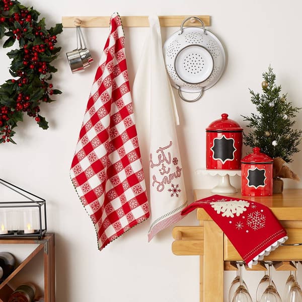 DII® Let It Snow Kitchen Towel Set Of 3