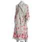 Womens Jasmine Rose Floral Border Shawl Robe - image 3