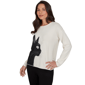 Womens Skye''s the Limit Wild Romance Long Sleeve Cat Sweater - image 3