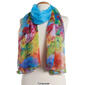 Womens Renshun Large Floral Edge Oversized Oblong Scarf - image 4