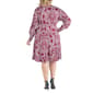 Plus Size 24/7 Comfort Apparel Dolman Empire Waist Cocktail Dress - image 2