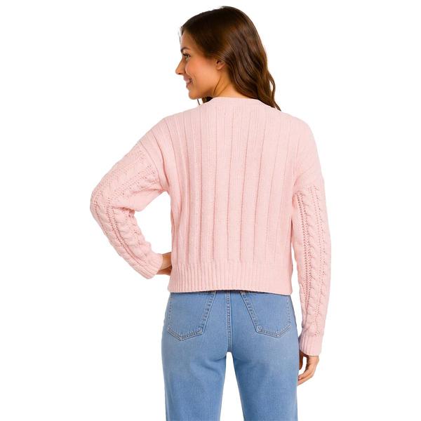 Juniors Plus Madden Girl Cable Bow Cardigan