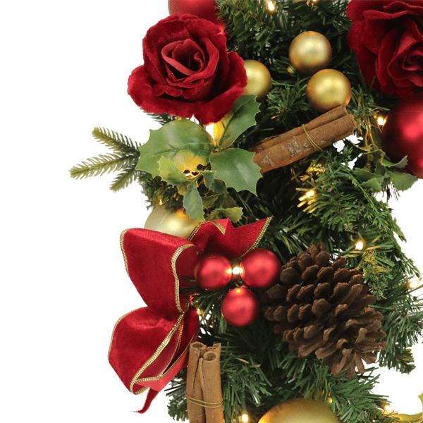 Puleo International 6ft. Pre-Lit Adorned Garland