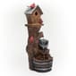Alpine Cardinal Birdhouse Cascading Barrel Fountain - image 2