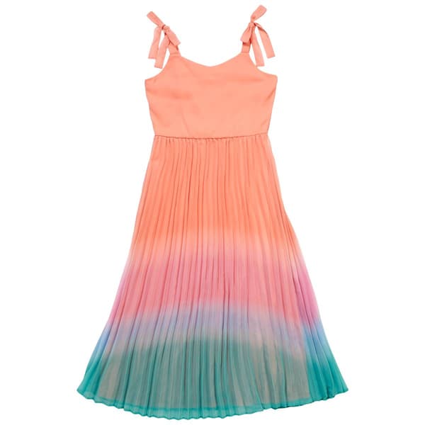 Girls (7-16) Rare Editions Bow Strap Ombre Maxi Dress - image 