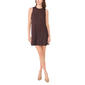 Womens MSK Sleeveless Side Button Trim Suede Shift Dress - image 3