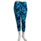 Plus Size Starting Point(R) Print Capri Leggings - Midnight Blue - image 1