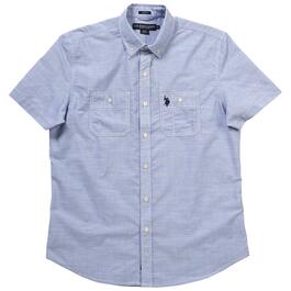 Mens U.S. Polo Assn.&#40;R&#41; Solid End on End Woven Shirt