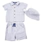 Baby Boy &#40;12-24M&#41; Little Lad&#40;R&#41; 3pc. Gingham Shorts Set w/ Hat - image 1