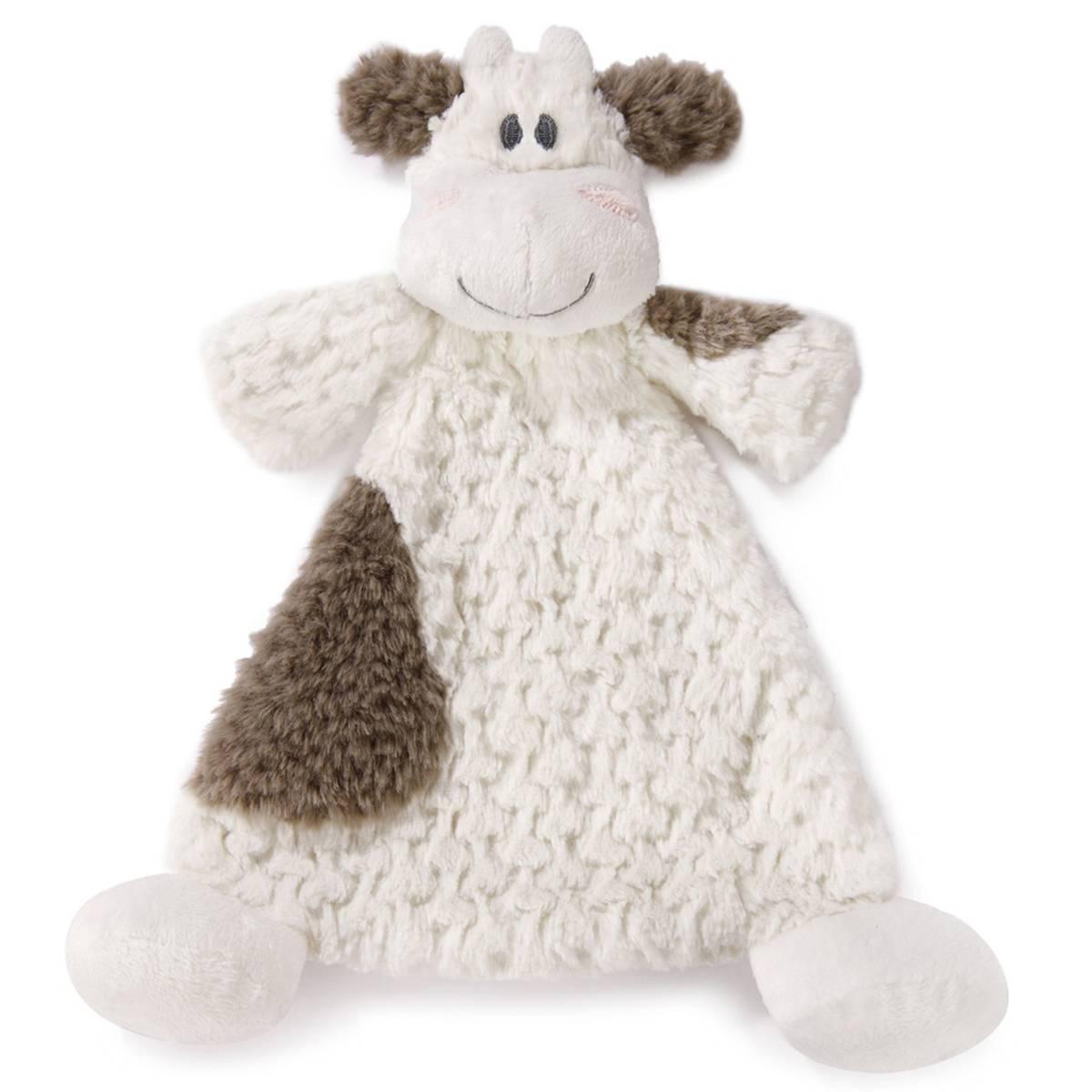 Demdaco Moozer Cow Rattle Blankie