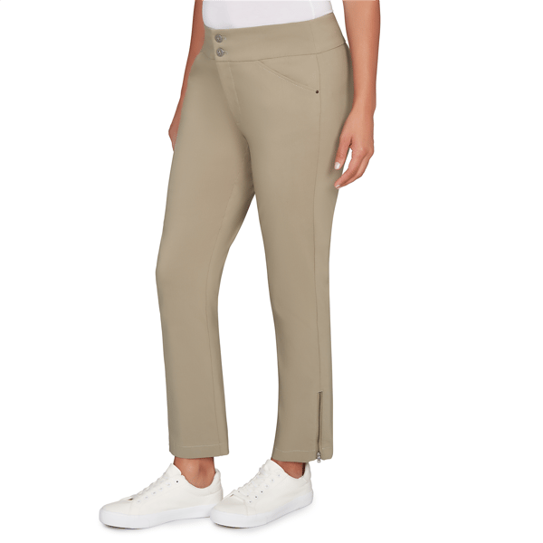 Womens Skye’s the Limit Fresh Start Zipper Hem Tapered Pants