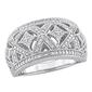 Sterling Silver 1/10ctw. Vintage Diamond Ring - image 1