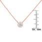 Diamond Classics&#8482; Rose Gold 1/3ctw. Diamond Bezel Pendant - image 5