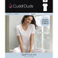 Womens Cuddl Duds® Softwear Lace Edge Short Sleeve V-Neck Tee - image 6