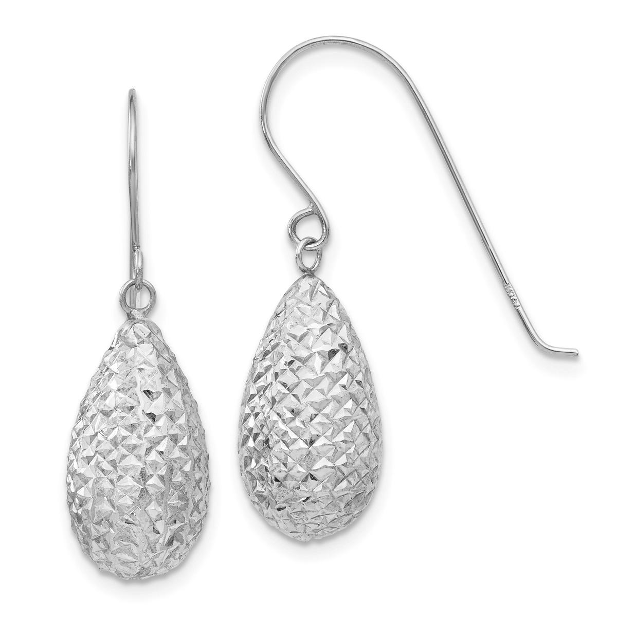 Gold Classics™ 14kt. White Gold Teardrop Earrings