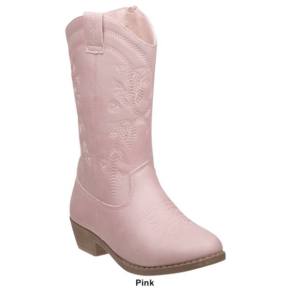 Big Girls Kensie Girl Zip-Up Cowgirl Boots