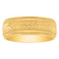 Mens Endless Affection(tm) Arrow Detail Milgrain 8mm Band - image 1