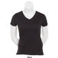 Womens Starting Point Straight Hem Short Sleeve V-Neck T-Shirt - image 3
