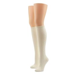 Womens HUE&#40;R&#41; Super Soft Cable Knee Socks