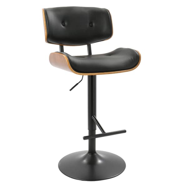 LumiSource Lombardi Mid-Century Modern Adjustable Bar Stool - image 