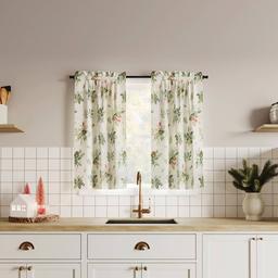 Pine Valley Cotton Blend Tier Kitchen Curtains