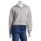 Juniors Derek Heart Sailor Collar Dolman Sleeve Fleece Zip Up - image 1