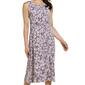 Womens Connected Apparel Sleeveless Ruched Waist Midi Dress - image 3
