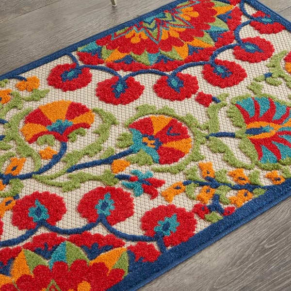 Nourison Aloha Bloom Vines Transitional Indoor/Outdoor Area Rug