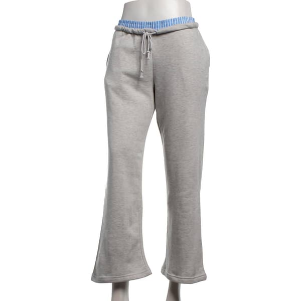 Juniors No Comment Boxer Waistband Marled Boyfriend Sweatpants