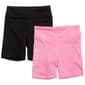 Girls (7-12) 90 Degree(R) by Reflex 2pk. Bike Shorts - Solid - image 1