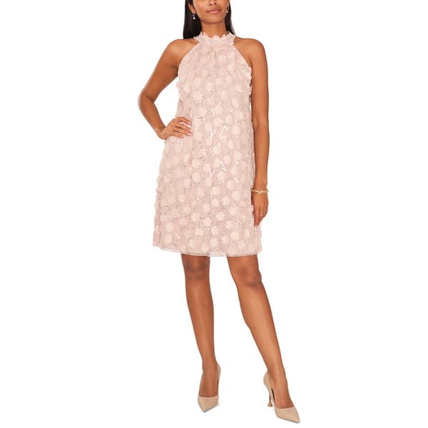 Womens MCCC Sportswear Sleeveless Embroidered Mesh Swing Dress