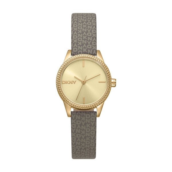 Womens DKNY Milanese Brown Strap Gold-Tone Watch DK1L113P0025