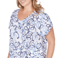 Plus Size Hearts of Palm Smooth Sailing Nautical Rope Blouse - image 5