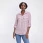 Womens Notations 3/4 Button Front 2-Pocket Airflow Blouse - image 3