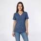 Womens Hasting & Smith Short Sleeve Floral V Neck Tee - image 2