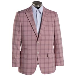 Mens Steve Harvey Pink Plaid Sport Coat - Pink