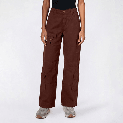Juniors Celebrity Pink Baggy Strap Pocket Cargo Wide Leg Pants - image 