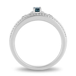 Enchanted by Disney Blue Topaz Sterling Silver Carriage Ring