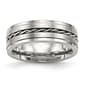 Mens Gentlemen's Classics&#40;tm&#41; Twisted Silver 7mm Wedding Band - image 1