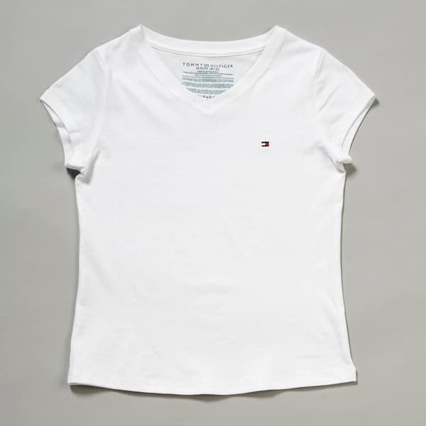 Girls &#40;7-16&#41; Tommy Hilfiger V-Neck Tee - image 