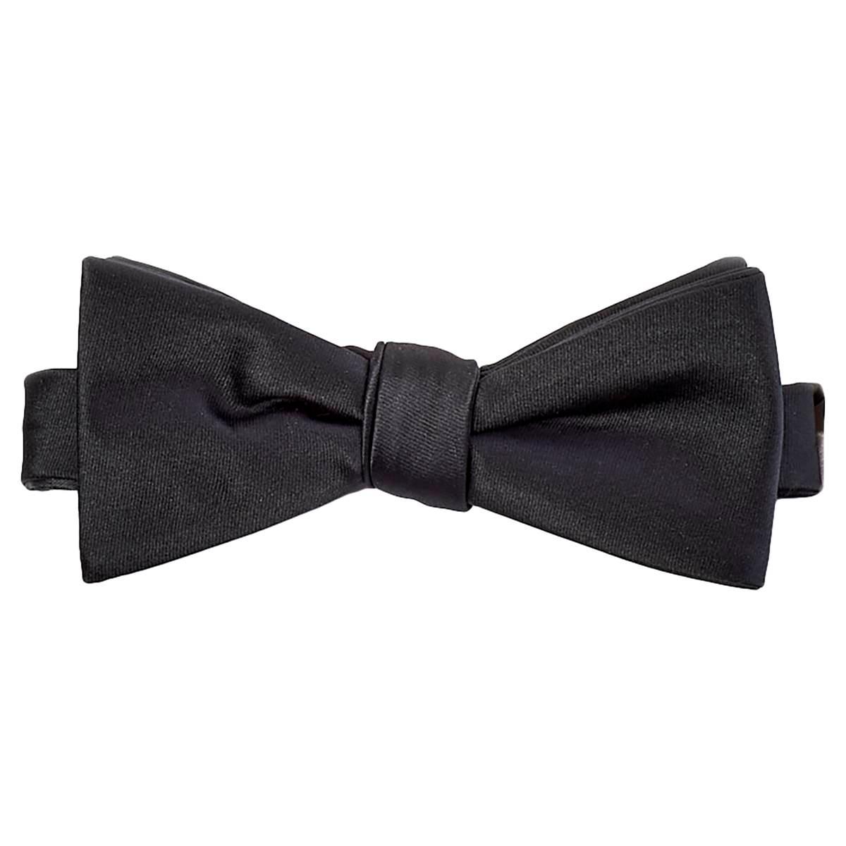 Mens John Henry Satin Solid Bow Tie in Box