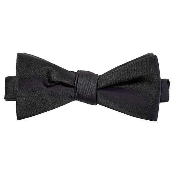 Mens John Henry Satin Solid Bow Tie in Box