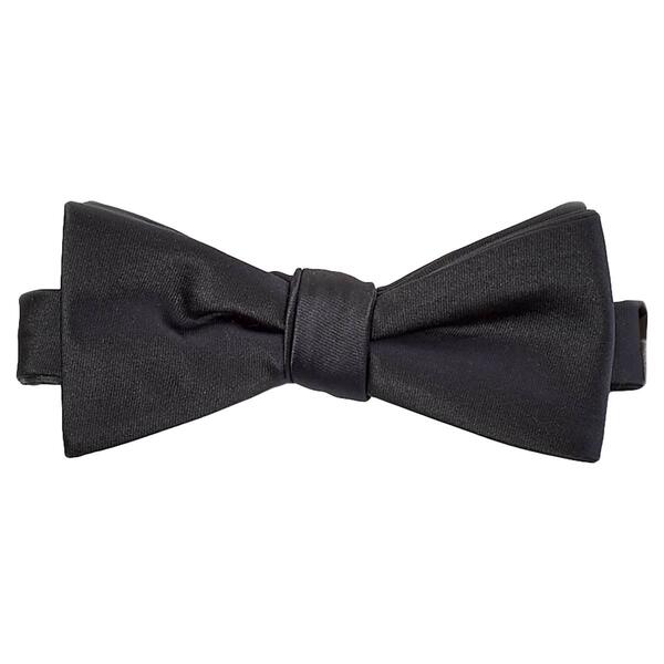 Mens John Henry Satin Solid Bow Tie in Box - image 